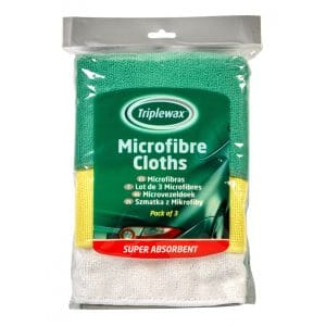 TRIPLEWAX MICROFIBRE CLOTH TRIPLE PACK