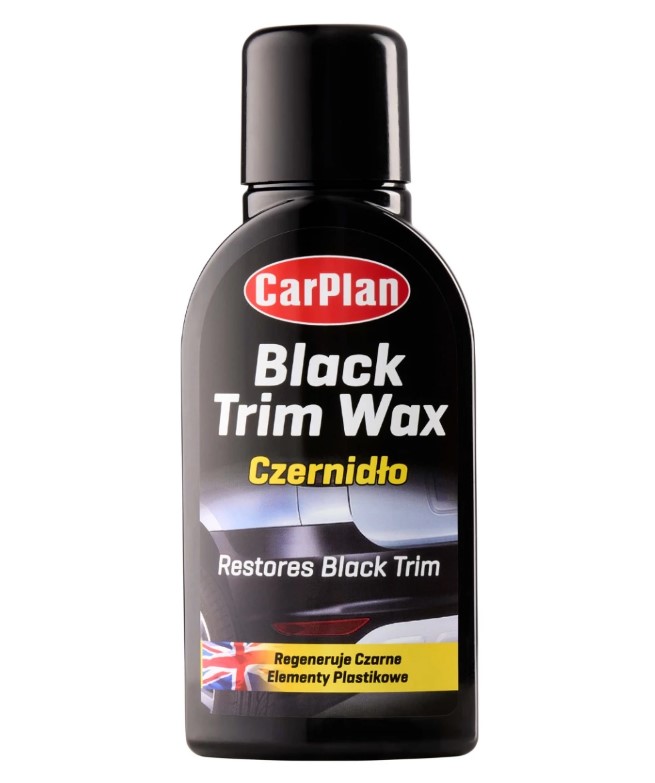 CarPlan BTW375 Trim Wax - Cera Ripristinante Per Finiture Nere Auto - Paraurti, Modanature, Gomme E Plastiche