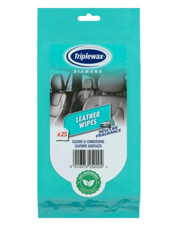 TRIPLEWAX LEATHER WIPES POUCH